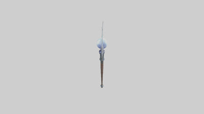 Lightning Staff model VR / AR / low-poly