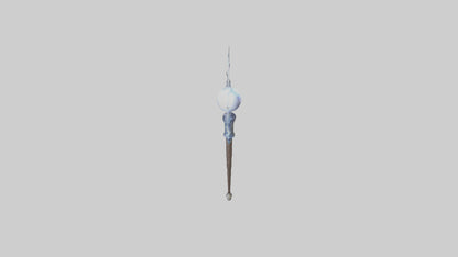 Lightning Staff model VR / AR / low-poly