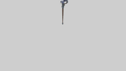 Lightning Staff model VR / AR / low-poly