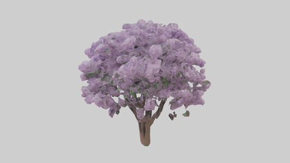 3D model Lilac and Tree model VR / AR / low-poly