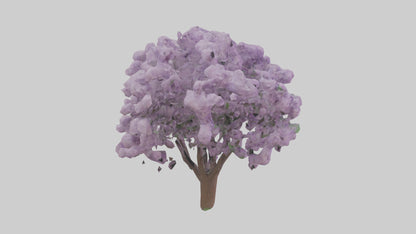 3D model Lilac and Tree model VR / AR / low-poly