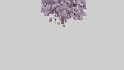 3D model Lilac and Tree model VR / AR / low-poly