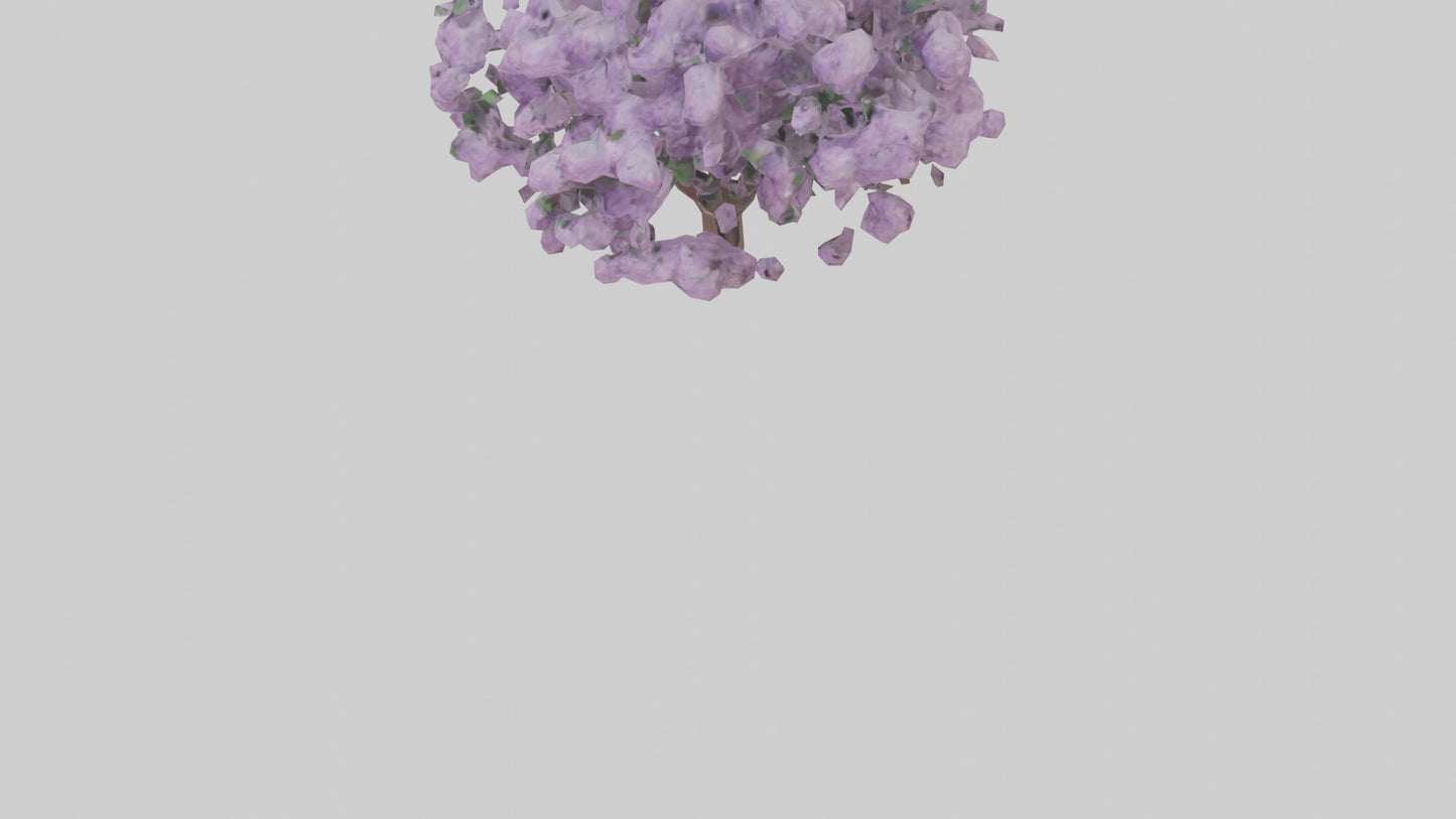3D model Lilac and Tree model VR / AR / low-poly