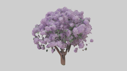 3D model Lilac and Tree model VR / AR / low-poly