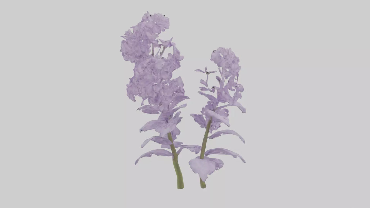3D model Lilac and Tree model VR / AR / low-poly