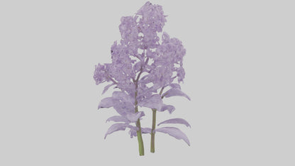 3D model Lilac and Tree model VR / AR / low-poly