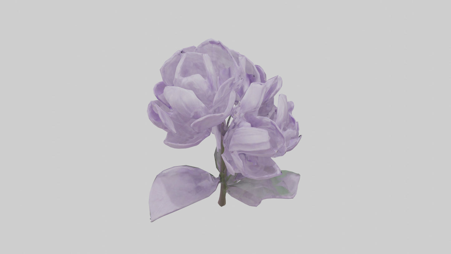 3D model Lilac flower model VR / AR / low-poly