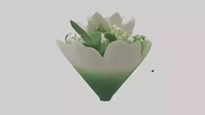 3D model Lily of the Valley model VR / AR / low-poly
