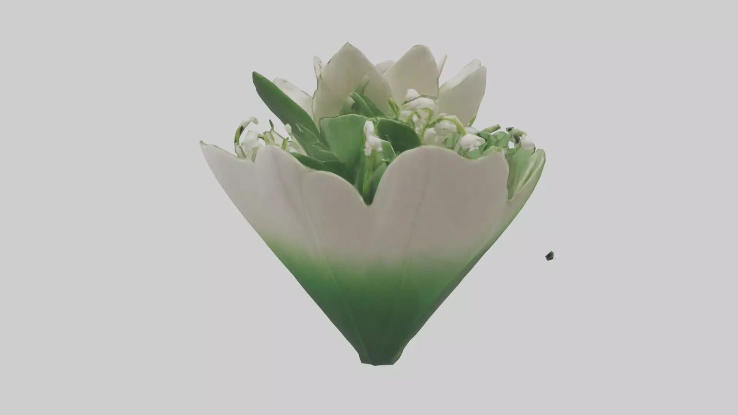3D model Lily of the Valley model VR / AR / low-poly