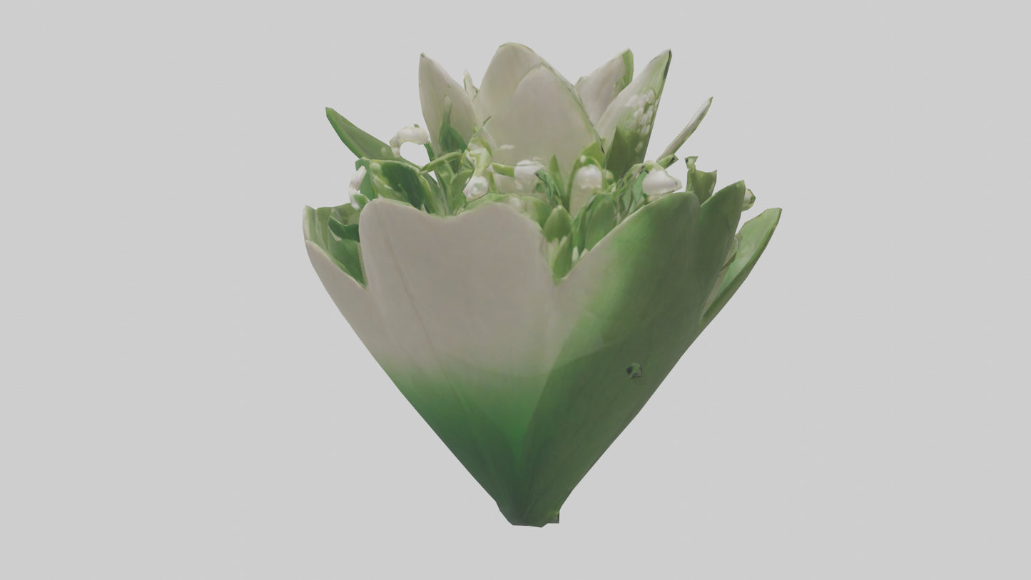3D model Lily of the Valley model VR / AR / low-poly