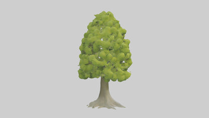 Lime tree model VR / AR / low-poly