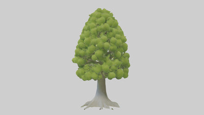 Lime tree model VR / AR / low-poly
