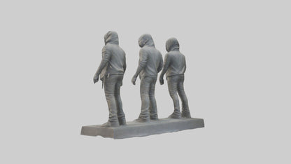 Linkin Park statue model VR / AR / low-poly
