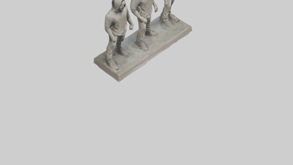 Linkin Park statue model VR / AR / low-poly