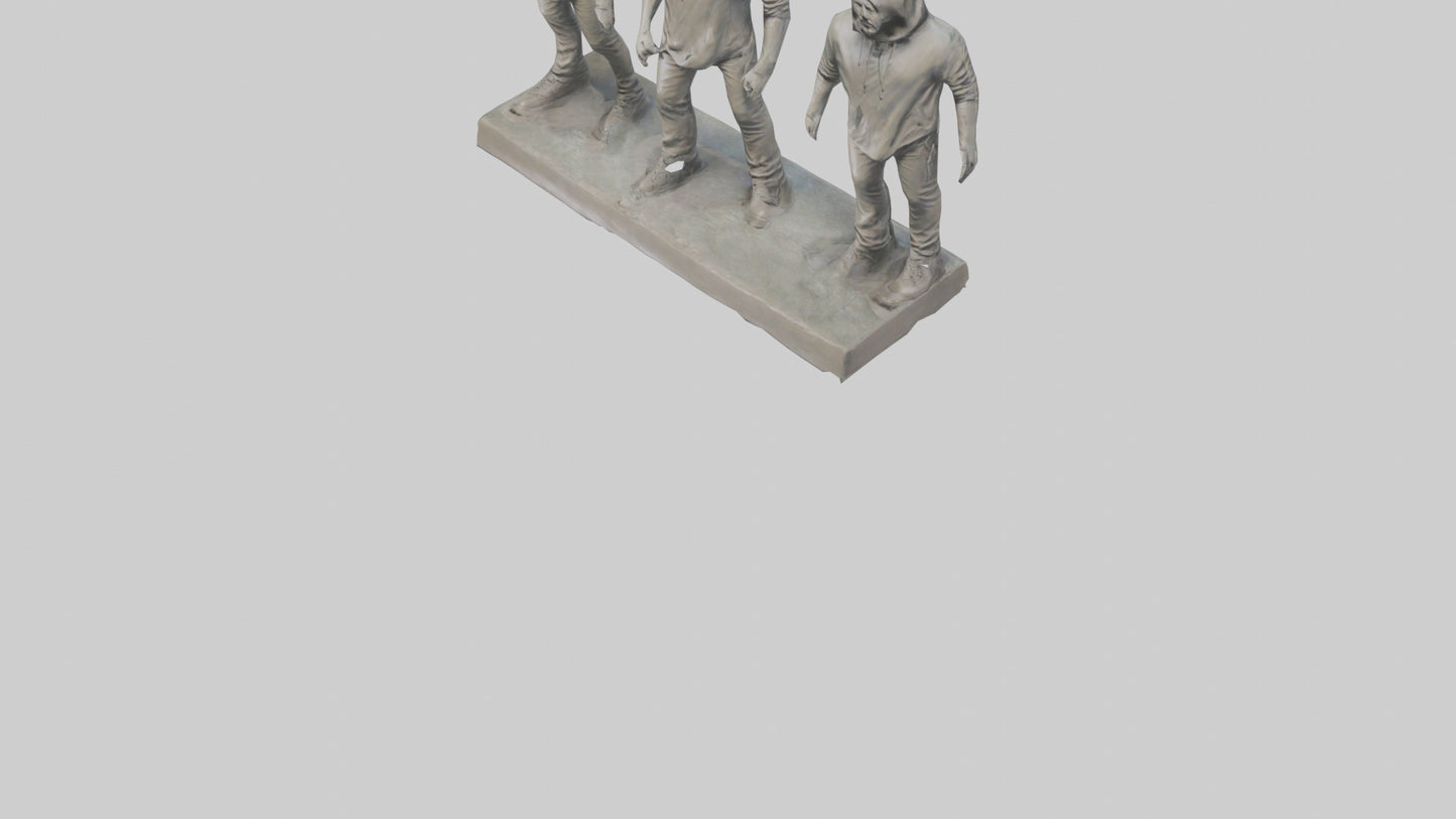 Linkin Park statue model VR / AR / low-poly