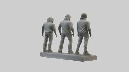 Linkin Park statue model VR / AR / low-poly