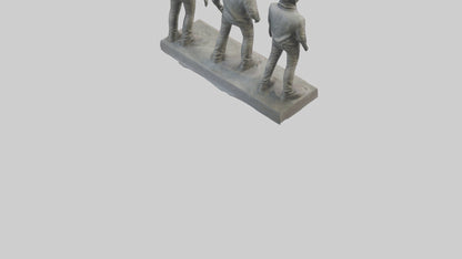 Linkin Park statue model VR / AR / low-poly