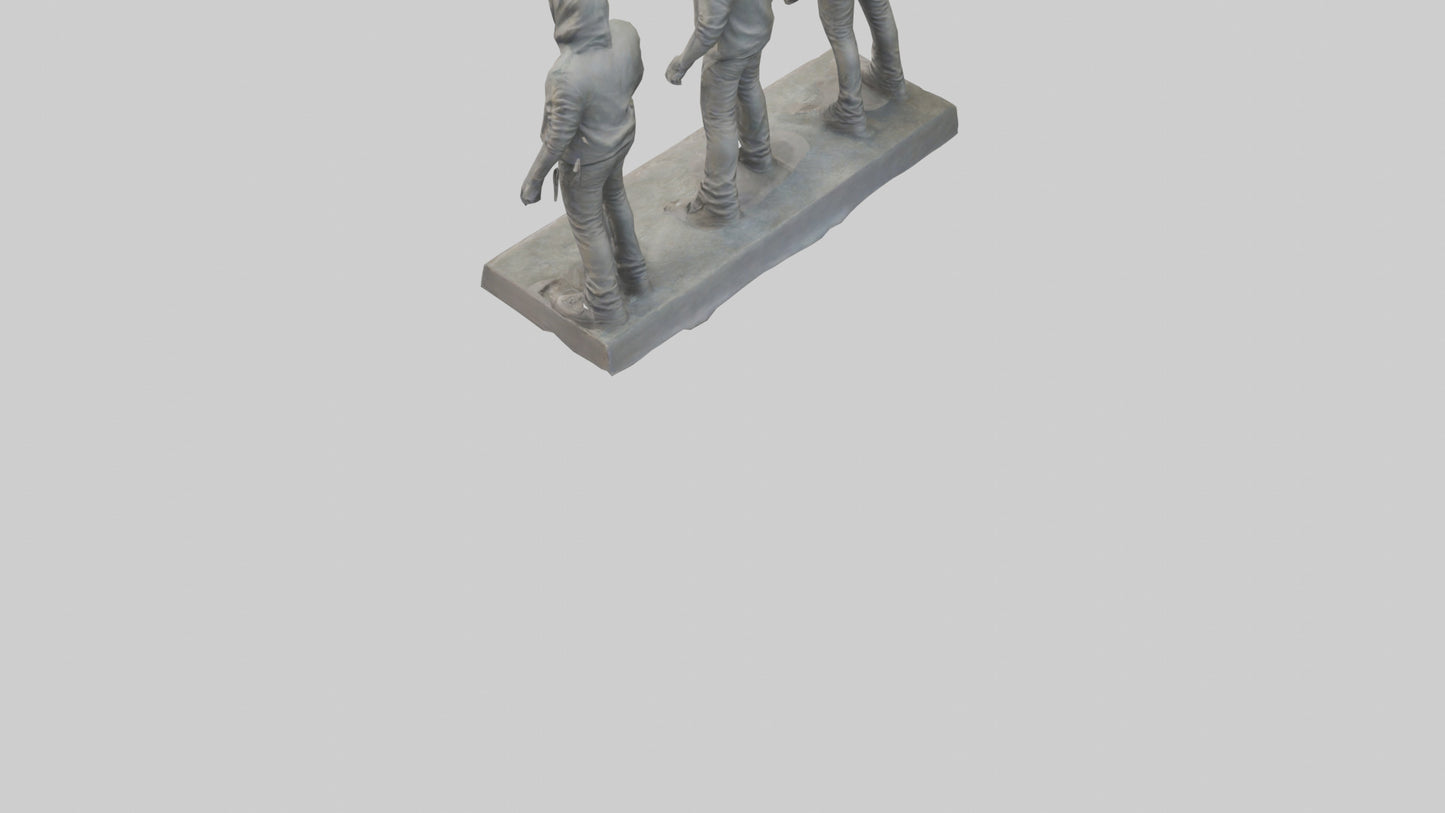 Linkin Park statue model VR / AR / low-poly