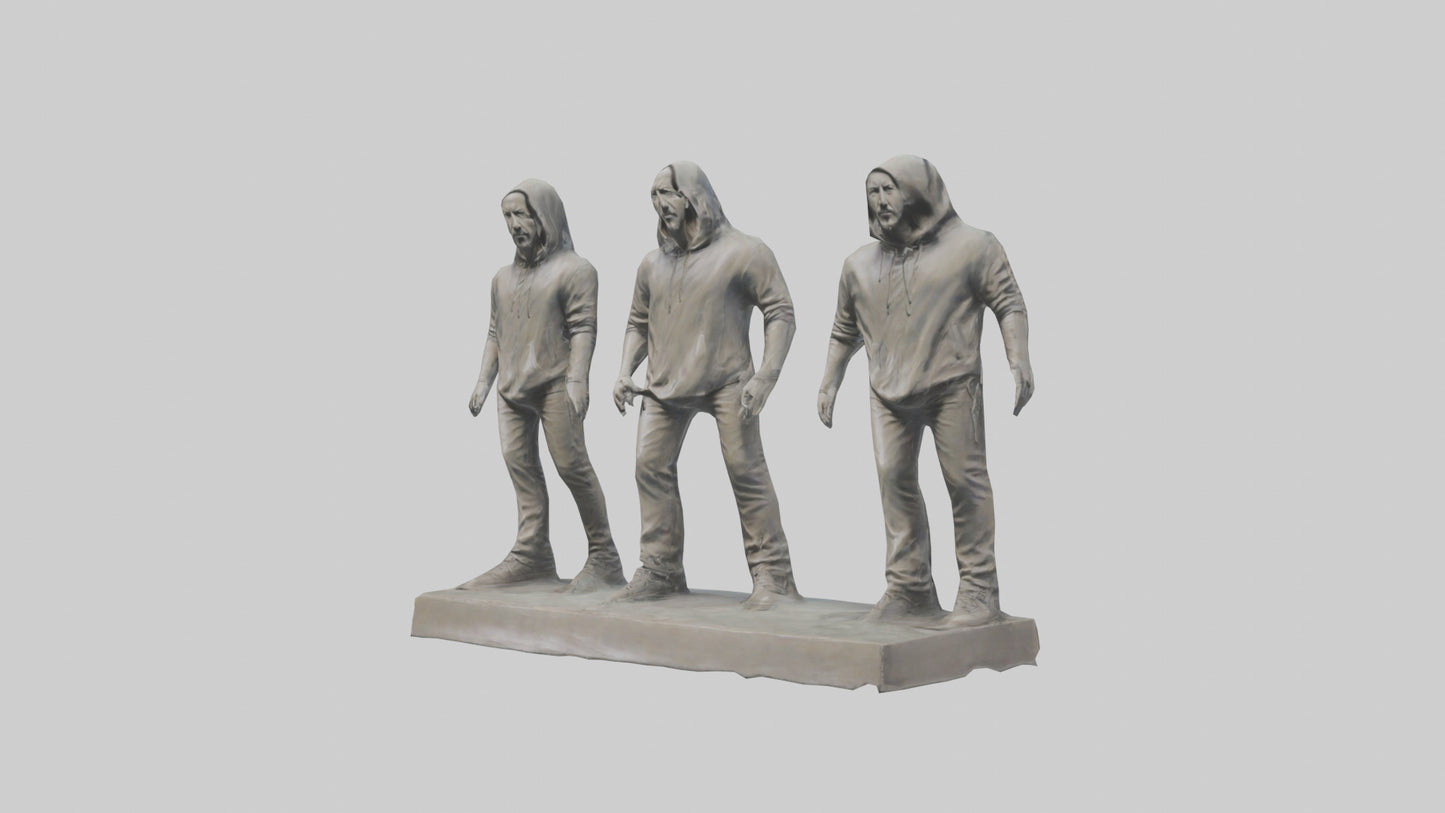 Linkin Park statue model VR / AR / low-poly