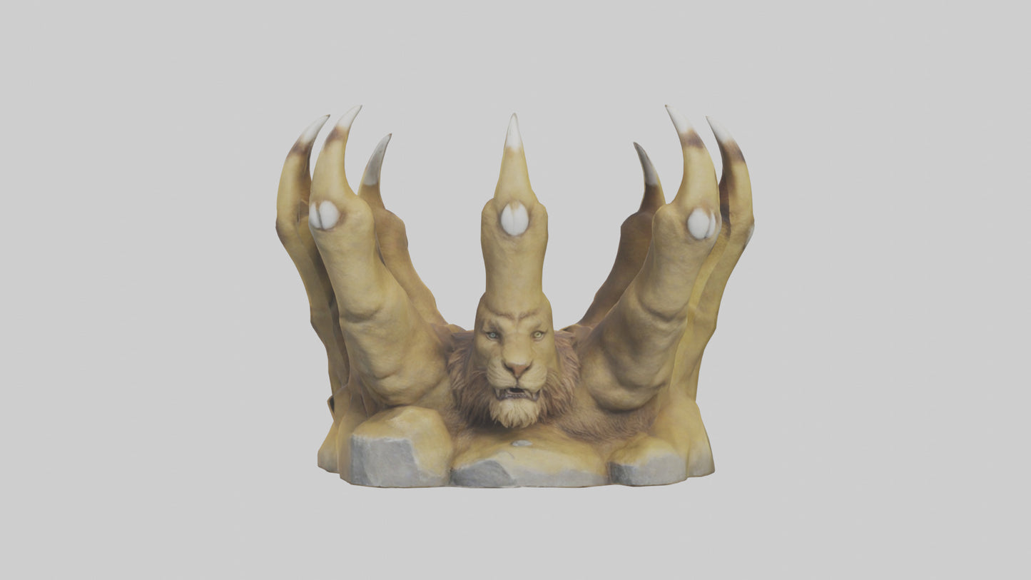 3D model Lion Claws Model VR / AR / low-poly