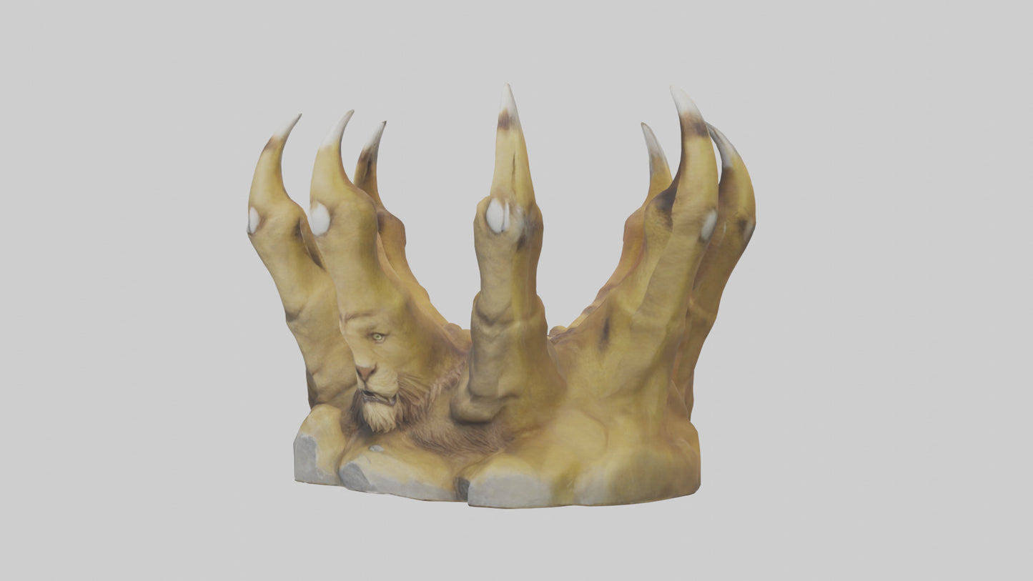 3D model Lion Claws Model VR / AR / low-poly