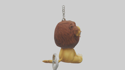 3D model Lion keychain model VR / AR / low-poly
