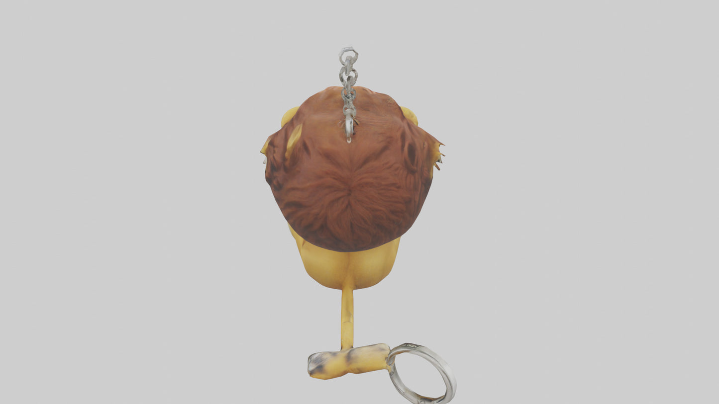 3D model Lion keychain model VR / AR / low-poly