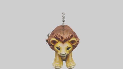 3D model Lion keychain model VR / AR / low-poly