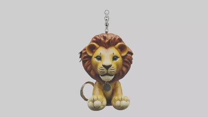 3D model Lion keychain model VR / AR / low-poly