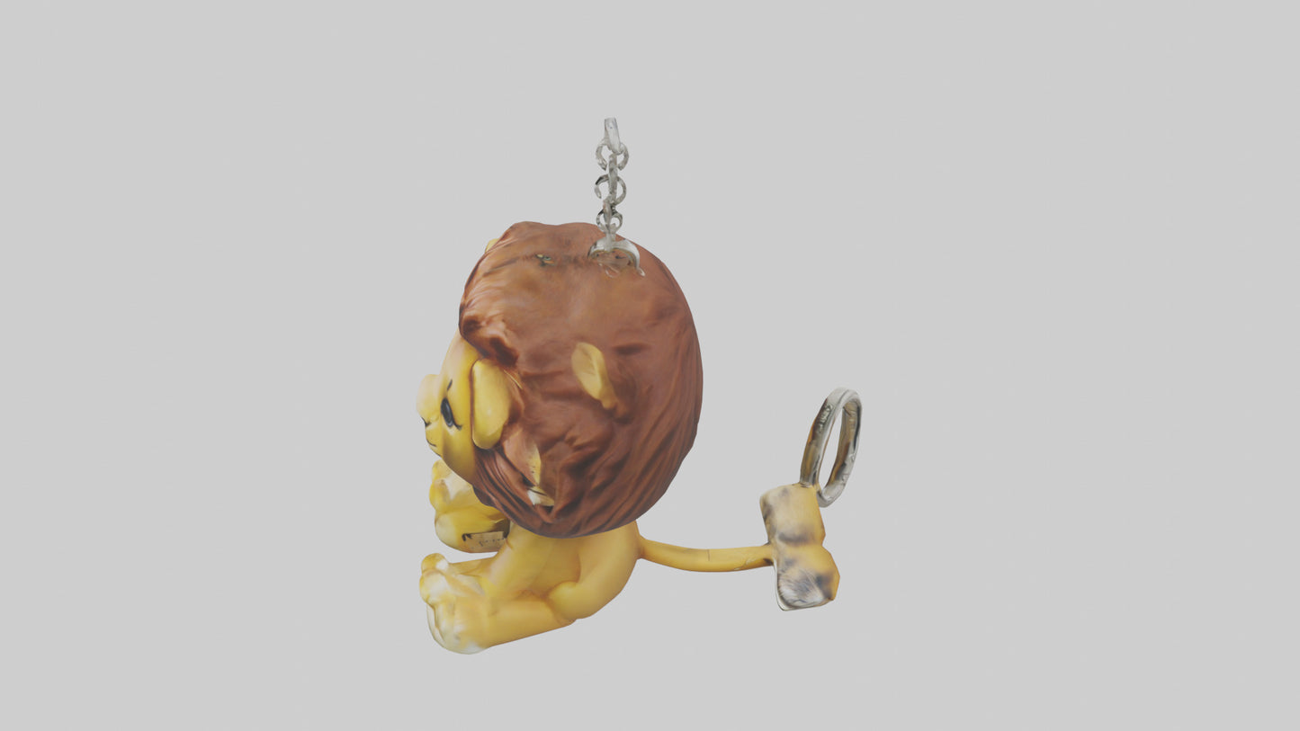 3D model Lion keychain model VR / AR / low-poly