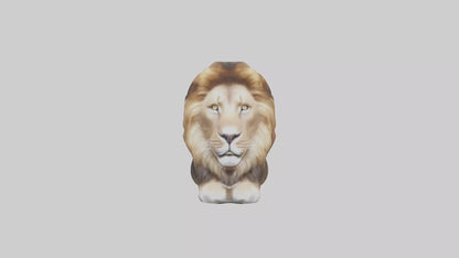 3D model Lion Mane VR / AR / low-poly