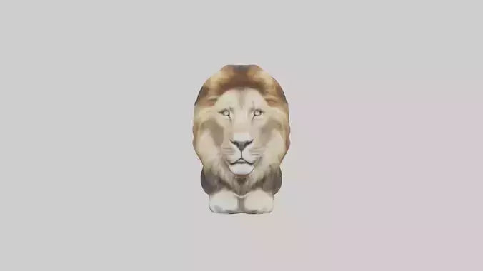 3D model Lion Mane VR / AR / low-poly