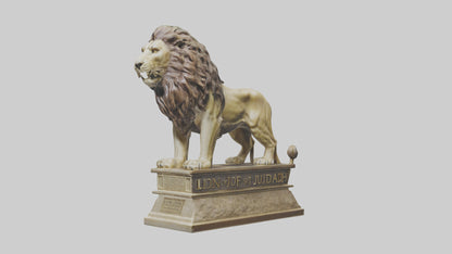 Lion of Judah statue model VR / AR / low-poly