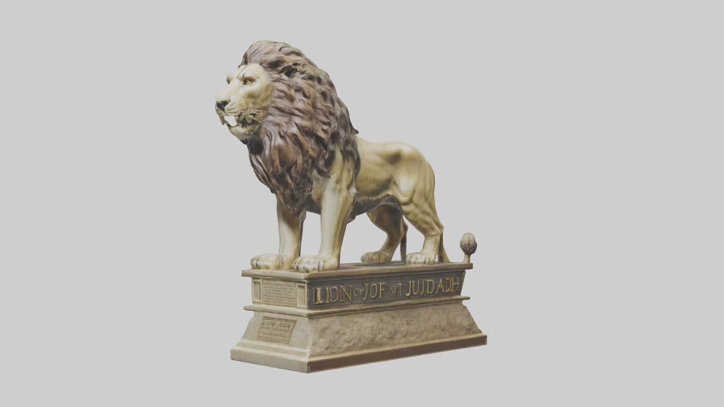 Lion of Judah statue model VR / AR / low-poly