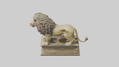 Lion of Judah statue model VR / AR / low-poly