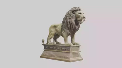 Lion of Judah statue model VR / AR / low-poly