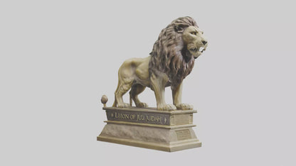 Lion of Judah statue model VR / AR / low-poly