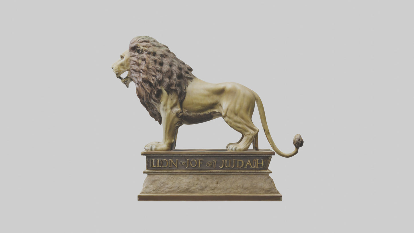 Lion of Judah statue model VR / AR / low-poly
