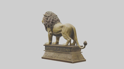 Lion of Judah statue model VR / AR / low-poly
