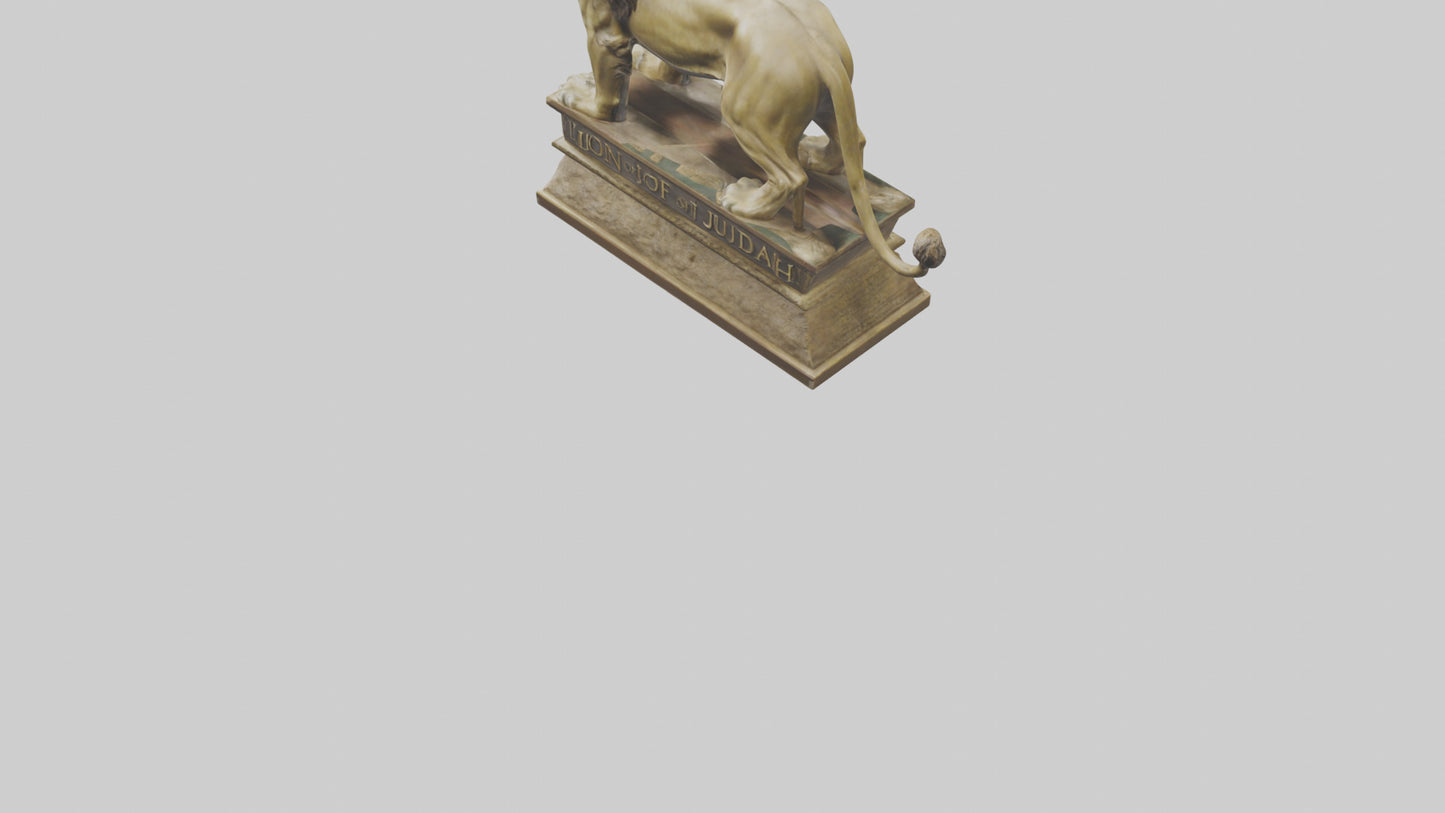 Lion of Judah statue model VR / AR / low-poly
