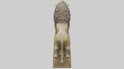 Lion of Judah statue model VR / AR / low-poly