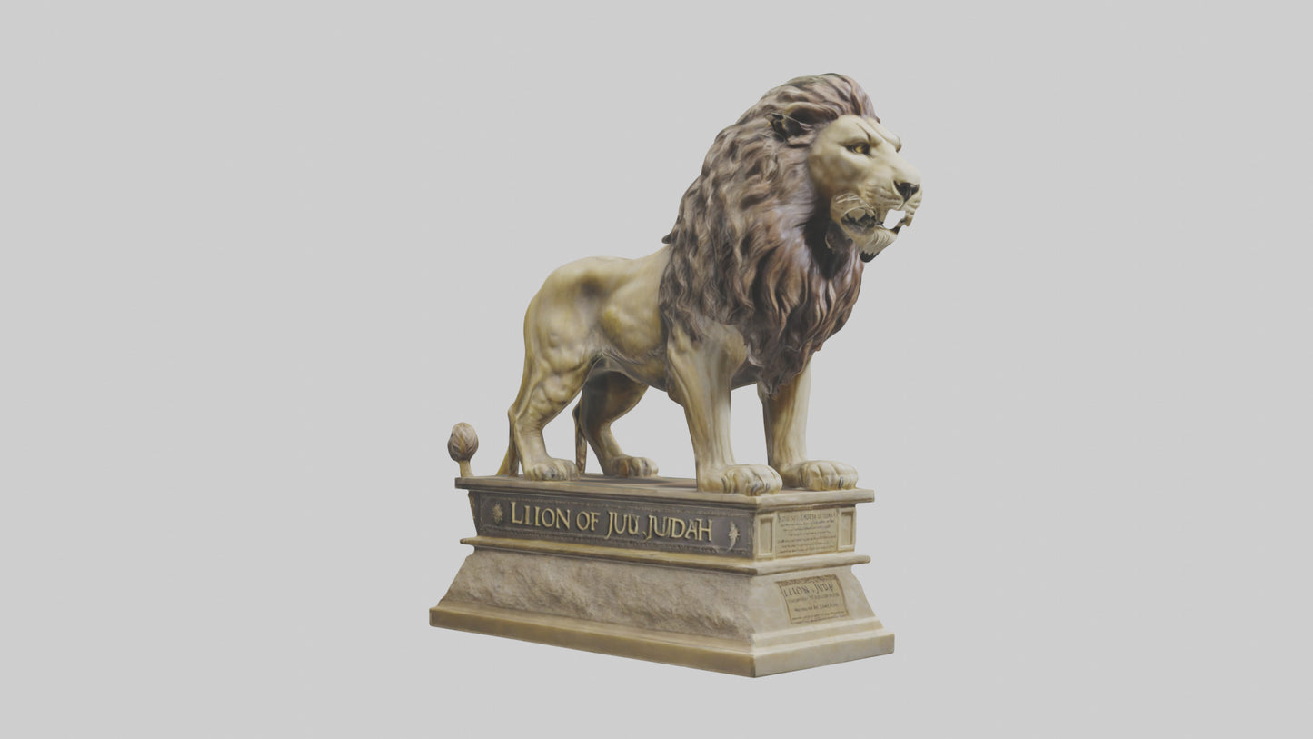 Lion of Judah statue model VR / AR / low-poly