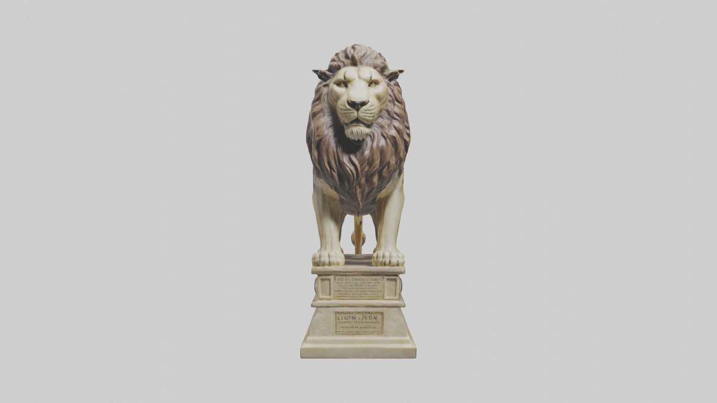 Lion of Judah statue model VR / AR / low-poly