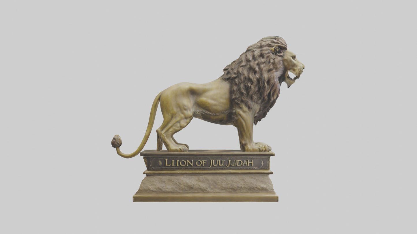 Lion of Judah statue model VR / AR / low-poly