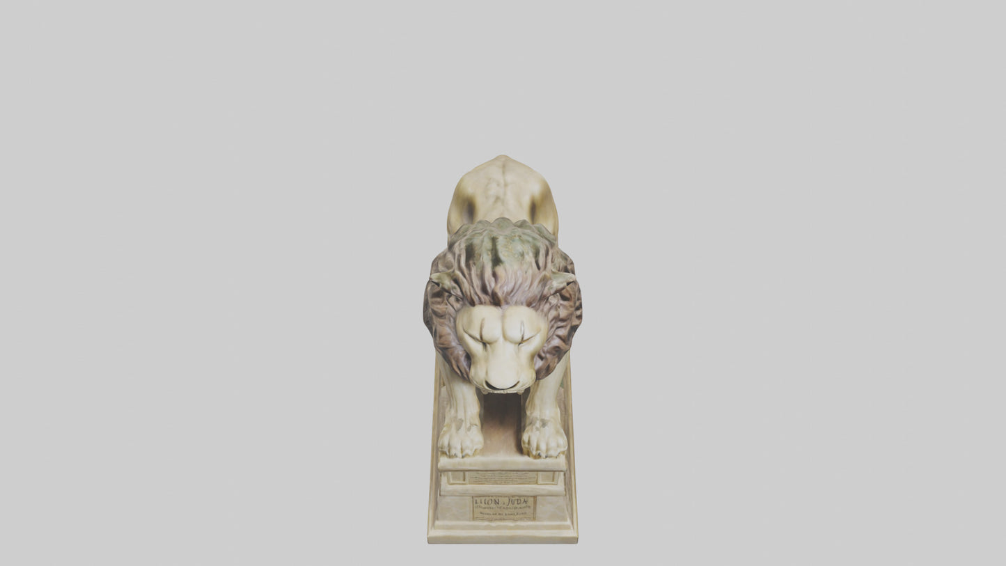 Lion of Judah statue model VR / AR / low-poly