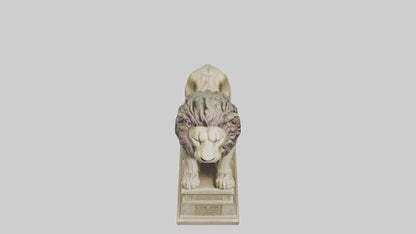 Lion of Judah statue model VR / AR / low-poly