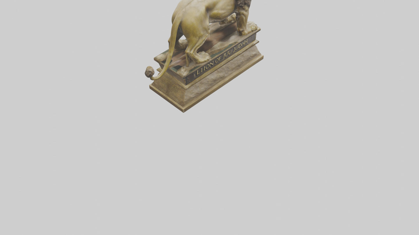 Lion of Judah statue model VR / AR / low-poly