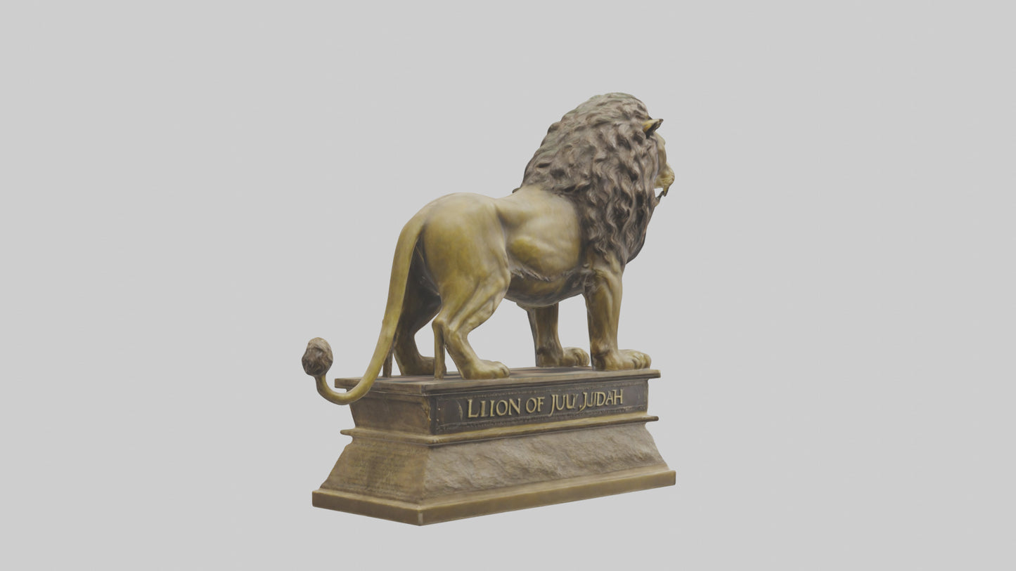 Lion of Judah statue model VR / AR / low-poly