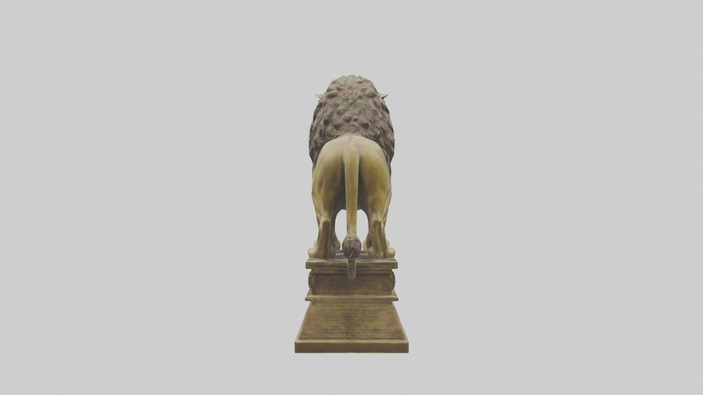 Lion of Judah statue model VR / AR / low-poly