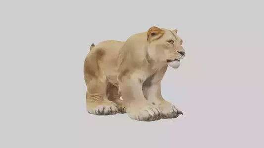 3D model Lion Paws VR / AR / low-poly